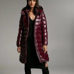 Aritzia / Babaton long glossy black puffer, large